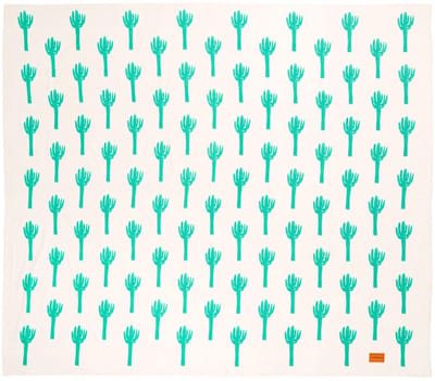 Picknickdeken voor het Strand - Dun, Antizand, XXL - Mat, Strandmat of Grote Stranddeken - Ideaal voor Picknicks, Kamperen en Uitstapjes - Cactus, 210 x 230 cm