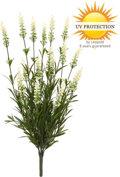Kunstboeket Lavendel wit 50 cm UV