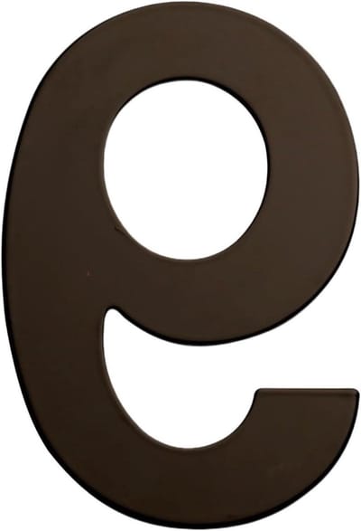 Huisnummer Metaal - Adres Teken - Deur Decoratie - Roestvrij Staal - 15 Cm - Zwart