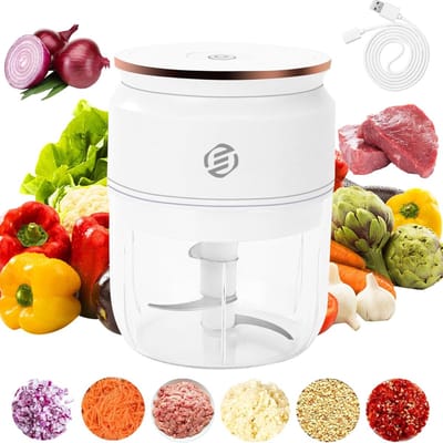 Equivera Hakmolen - Food Processor - Food Chopper - Groentesnijder - Hakmolens - Groente Chopper - Keukensnijder - Etensnijder - Keuken Accessoires