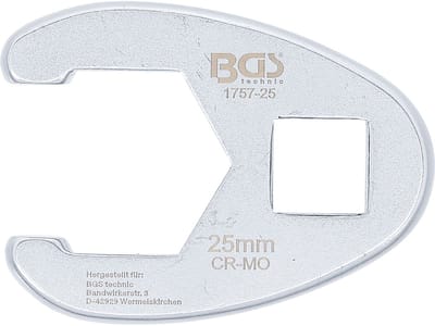 BGS Vierkante moersleutel aandrijving 12,5 mm (1/2") SW 25 m...