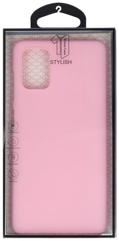 Hoesje Geschikt voor de Samsung Galaxy A71 - Backcover Color Telefoonhoesje - Roze