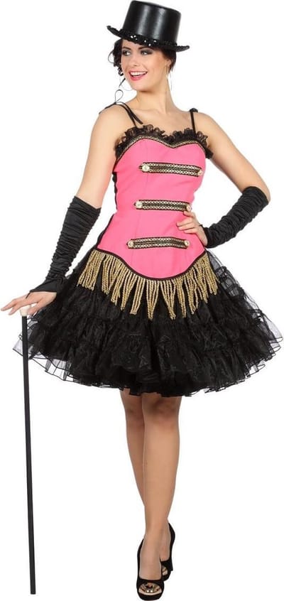 Circus korset roze Toppers - Maat 38