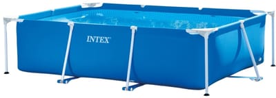 Intex Rectangular Frame Zwembad - 220x150x60 cm - Rechthoekig - Zwembad - Opzetzwembad - Rechthoekig Zwembad - Zwembad Tuin - Zwembad Familie