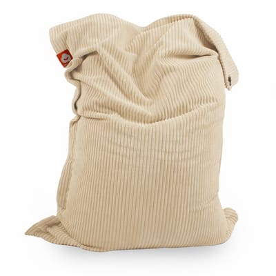 Whoober St. Tropez – Rechthoek Zitzak – Crême dik ribfluweel – Comfortabel & Duurzaam