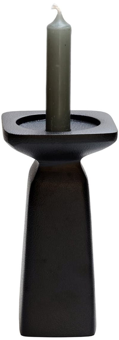 Kandelaar Calama | Medium | Zwart | L10 x H10 x H18 cm