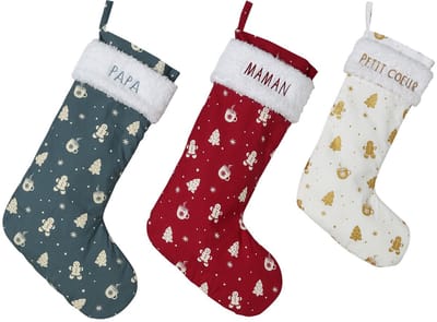 Vertbaudet Set van 3 kerstsokken