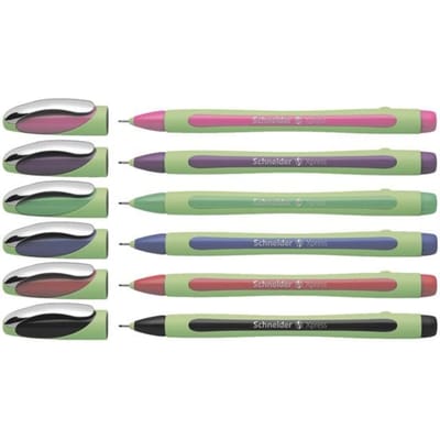 Schneider Schreibgeräte Fineliner Xpress 08 Karton-Etui 6 Stück 190086 Rollerballpen 6 stuk(s)