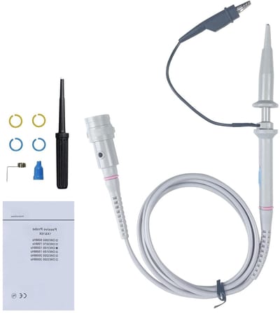 Oscilloscoop Toetskop Kit - Meetkabel Set - Signalen Meten - 10x Demping Instelbaar - 200 MHz - Zwart
