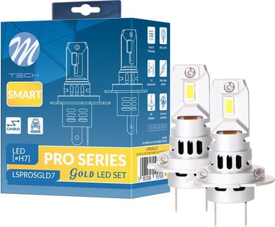 M-Tech H7 LED - Canbus - Warm wit (Halogeen look) - Set van 2
