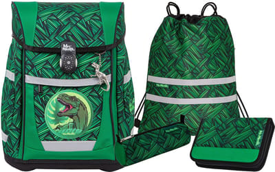 McNeill Schooltas Tenero Schoolbag Set 5-delig Wow Groene