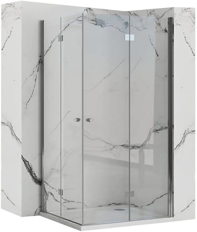 Rea - Fold N2 Modulaire Opvouwbare Douchewand 80x80 - 80 x 80 x 190 cm