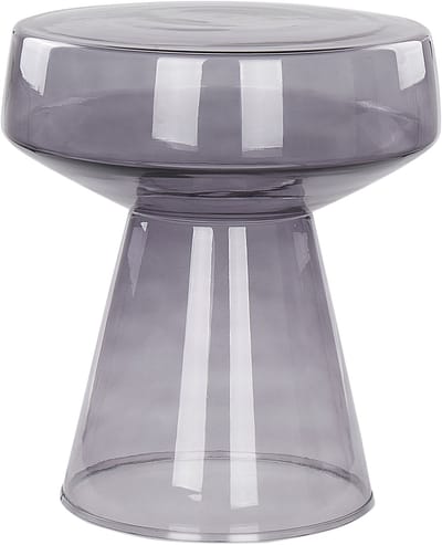 LAGUNA - Bijzettafel - Grijs - Glas