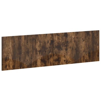 vidaXL - Wandgemonteerd - Hoofdbord - HOORN - Gerookt - eiken - Bewerkt - hout