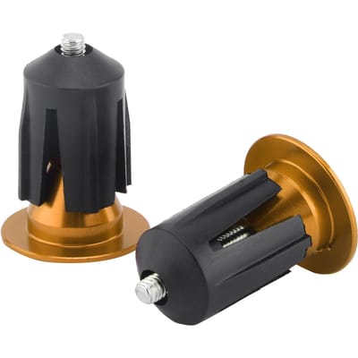 2 stuks Fiets Stuureindpluggen Fiets Stuur Eindkappen Pluggen voor Racefiets Mountainbike Goud goud