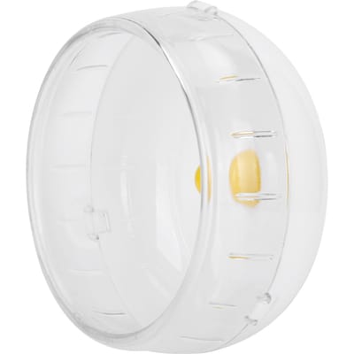 Roues pour Hamsters Roues d'Exercice Silencieuses Jouet Roue à Rouleau en Plastique pour Petits Animaux 14cm/5.5in white