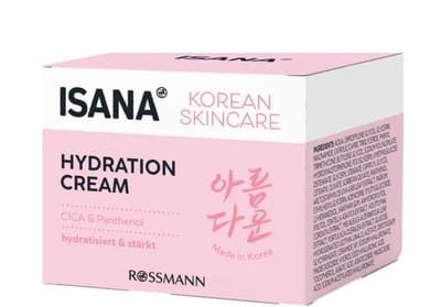 ISANA Korean Skincare Hydration Cream - 50ml - Dag- & Nachtcrème met CICA & Panthenol - 24u Hydratatie & Huidherstel - Voor een Stralende, Gezonde Huid