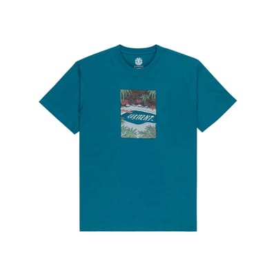Element Poolside T-shirt Met Korte Mouwen Blauw M Man