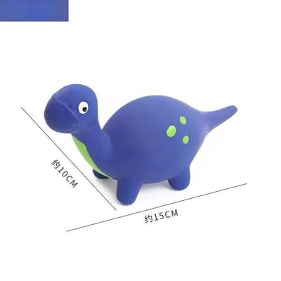 Piepende Dinosaurische Hondenspeeltjes Latex Interactief Piepend Grappig Schattig Hondenspeeltje Meervoudig Plezier Voor Het Loslaten Van Overtollige Energie En Verminderen blue