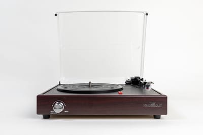 Knobbout Music United platenspeler met speaker/ Bluetooth, XL Gold