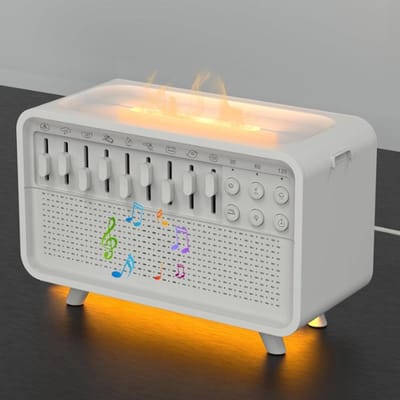White Noise Machine met Nachtlampje en Luchtbevochtiger voor Baby's en Volwassenen