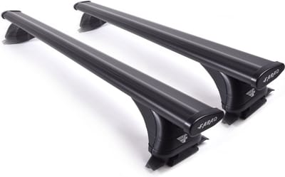 Dakdragers geschikt voor de Mitsubishi ASX vanaf 2023 gesloten dakrailing - Aluminium - Hoog laadvermogen 100kg - Wingbar - Zwart - Merk Farad