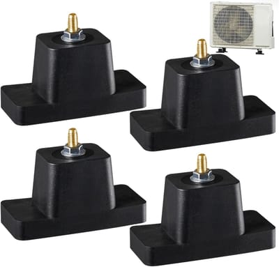 Rubberen Trillingsdempers - Schokdempers Buffer - Apparaten Dempen - Duurzaam Materiaal - 4 Stuks - Zwart