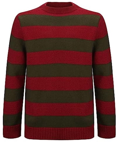 Gestreepte trui voor volwassenen - Nightmare on Elm Street cosplay kostuum