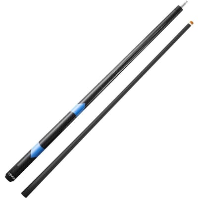 Queue de Billard, Queue de Billard 1 Pièce, 1473,2 mm & 538 g Queue de Billard en Fibre de Carbone avec Bout de Queue Pressé en Bakélite & Anneau de Connexion en ABS, Queues de Billard