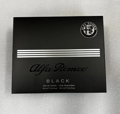 Alfa Romeo Black Eau De Toilette 75 Ml Spray After Shave balsem 100 ML