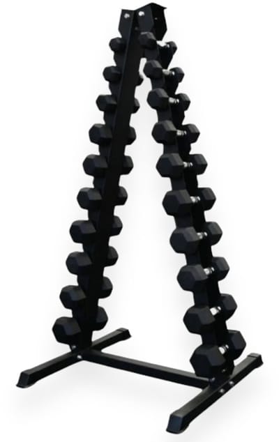 Padisport Hexagon dumbell toren 1 t/m 10 kg - gewichten set halters - gewichten set - gewichten set dumbbell - dumbells set - dumbbells - halters - dumbell - fitness gewichten - Gewichten - dumbellset - gewichtjes set - sport gewichten voor thuis