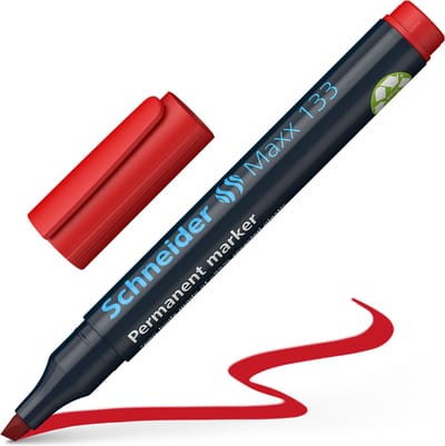 Schneider permanent marker - Maxx 133 - beitelpunt - rood - S-113302