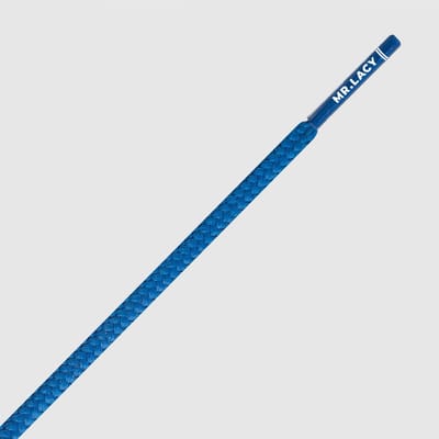Goalies Slim Rond 4 mm x 125 cm - Voetbalschoen veter - MrLacy Hexagrip Royal Blue