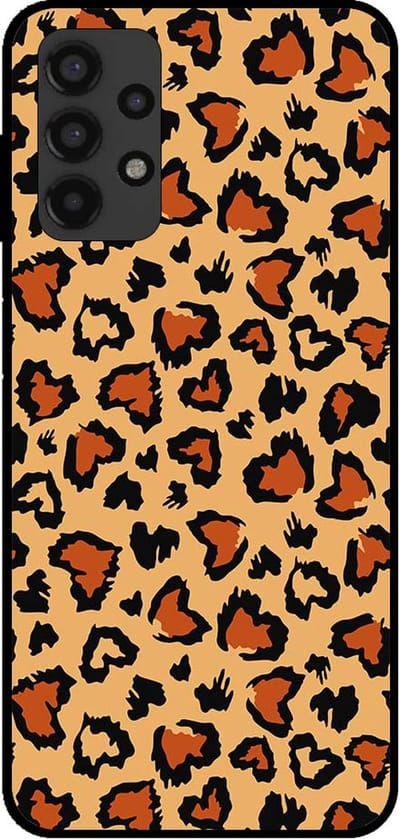 Smartphonica Telefoonhoesje voor Samsung Galaxy A13 4G met tijgerprint - backcover met panterprint - Bruin geschikt voor Samsung Galaxy A13 4G