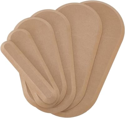 6 Formaten Houten Klei Mallen voor Pottenbakken, Drape Mallen en Keramiek Maken, Ideaal voor DIY Creaties en Klei Droogplanken voor Schalen en Borden