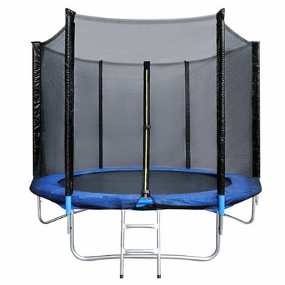 ORYXEARTH 8FT Trampoline – Strong Steel Frame – Safe Outdoor Fun – Heavy-Duty Design – High Capacity – Easy Assembly for Garden & Backyard – Perfect for Kids & Adults