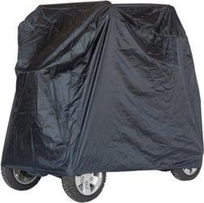 Zorgmiddelenaanhuis - Scootmobiel afdekhoes M - beschermhoes - bescherming tegen de regen - waterdichte scootmobielhoes - 130 cm x 63 cm x 100 cm (LxBxH) - Zwart