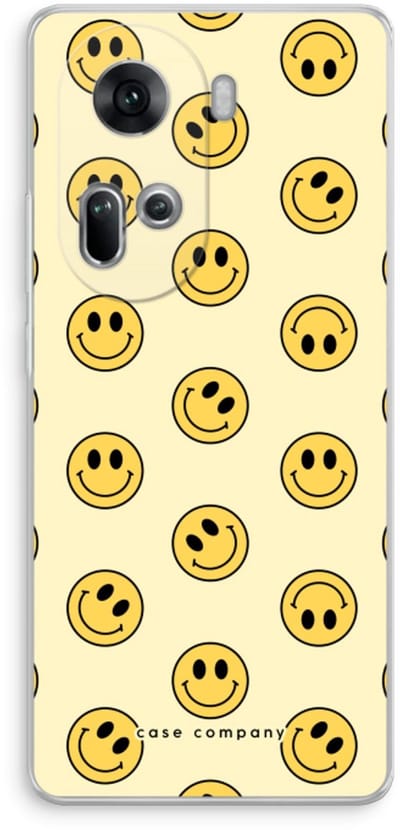 Case Company® - Hoesje geschikt voor Oppo Reno 11 hoesje - Smiley N°2 - Soft Cover Telefoonhoesje - Bescherming aan alle Kanten en Schermrand