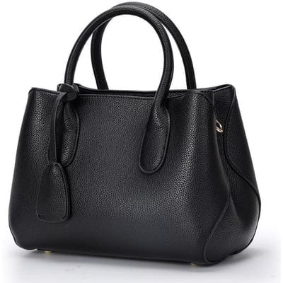 Nieuwe Dames Tas van Eerste Laags Koeienhuid Echt Leer Commuter Dames Mode Handtas voor Middelbare Leeftijd Moedertas black