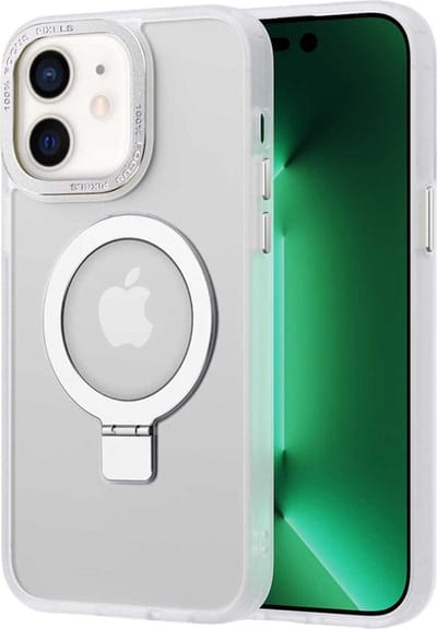 Casify Kickstand Hoesje geschikt voor MagSafe iPhone 16 Plus Hoesje - Mat Transparant