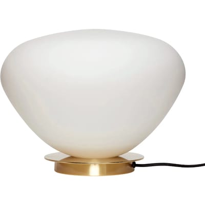 Hübsch tafellamp Bean Brass White