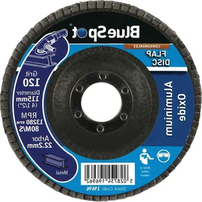 Schuurschijven - Lamellenschijven Slijpschijven - Metaal Bewerken - Aluminiumoxide Schuurmateriaal - 115mm 120 Grit - Bruin
