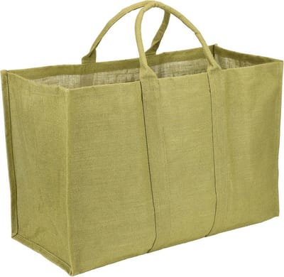 Multifunctionele jute zak 65L - Tas voor houtblokken, boodschappen en speelgoed