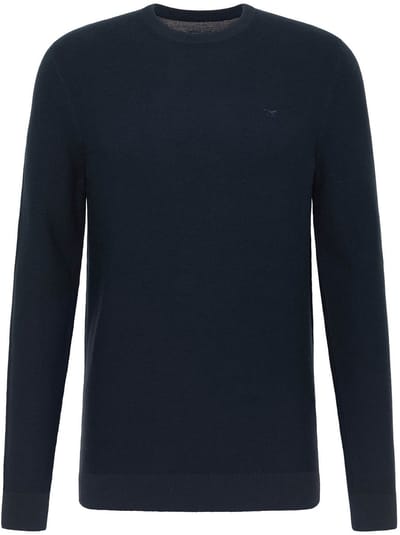 Mustang Heren trui ELLIOT regular fit Blauw 3XL Ronde Hals Volwassenen
