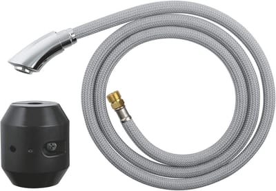 Uittrekbare Mousseur - Kraanonderdeel - Keuken Kraan - Origineel Reserveonderdeel - 26.4 Centimeter - Zilver