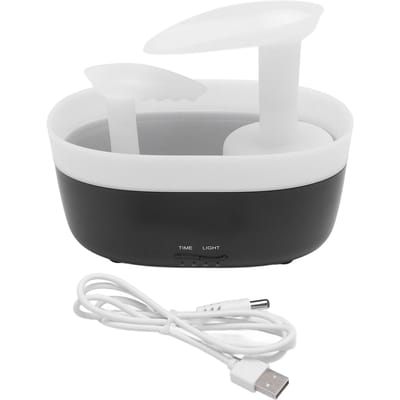 280ml Desktop Luchtbevochtiger Innovatieve Waterscène Aromatherapie Machine Draagbaar Grote Nevel Ultrasoon zwart