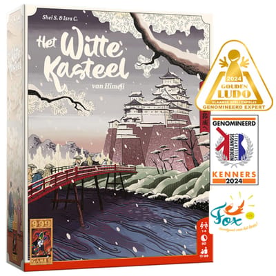 999 Games - Het Witte Kasteel van Himeji - Tactisch Bordspel - Nominatie Nederlandse Spellenprijs 2024 - Winnaar Gouden Ludo 2024