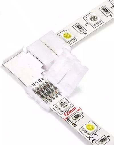 Hoekconnector voor RGBW LED-strip - Kunststof - SILUMEN