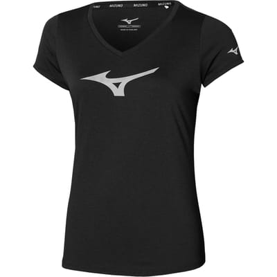 Mizuno Core RB Hardloopshirt Dames-Zwart