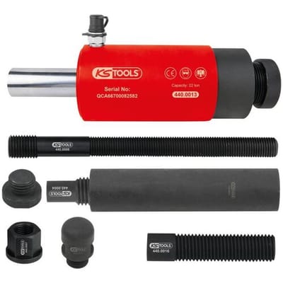 KS Tools 440.0010 Druk- en trekhydraulische cilinderset, 22 t, 10-delig